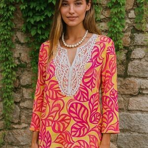 PAPPAGALLO Floral Cotton Tunic, S